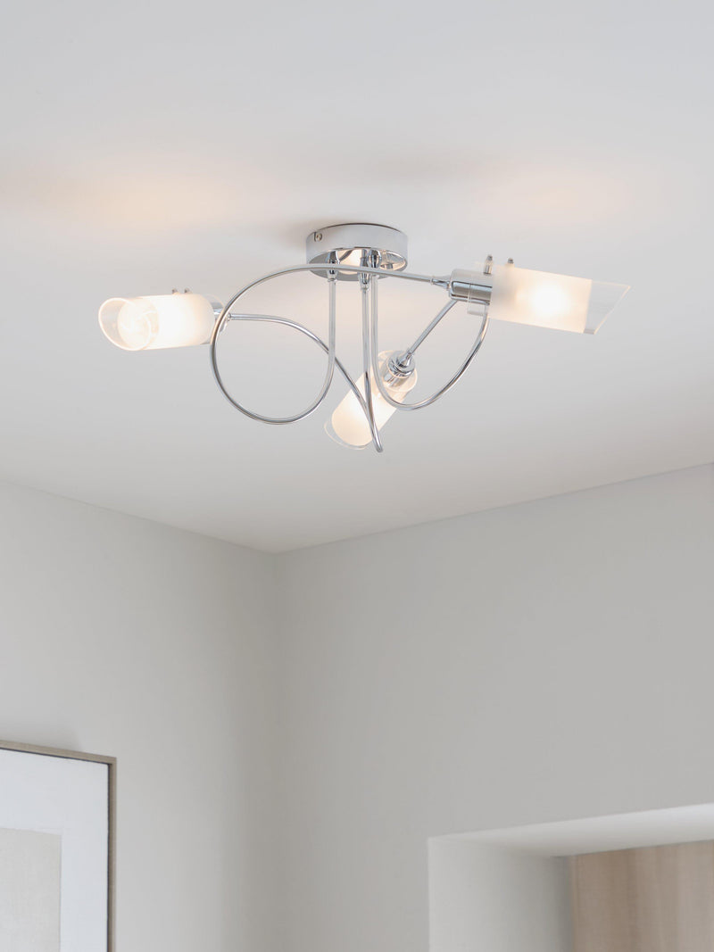 John Lewis Limbo ceiling light chrome (British brand)