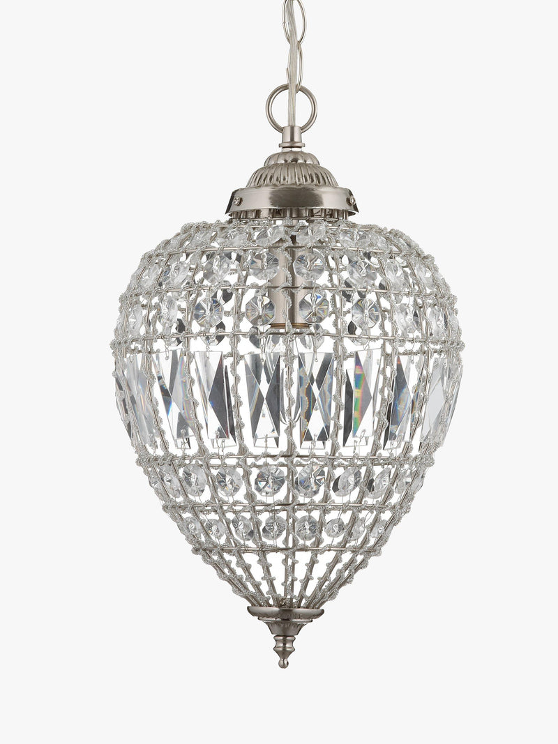 John Lewis Dante small ceiling light clear chandelier - British product