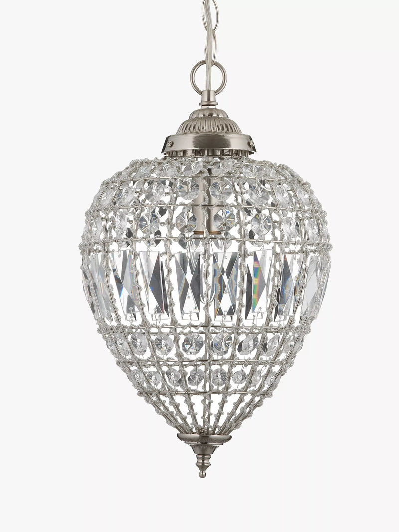 John Lewis Dante small ceiling light clear chandelier - British product