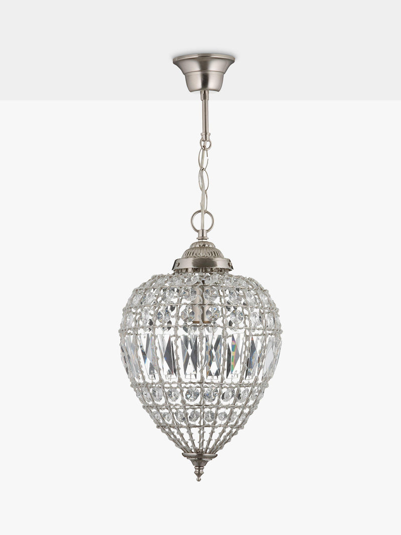 John Lewis Dante small ceiling light clear chandelier - British product