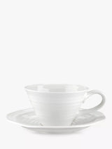 John Lewis Sophie Conran for Portmeirion White Tea Cup and Saucer- Buy online at McGrocer