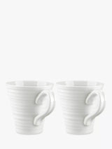 John Lewis Sophie Conran for Portmeirion Porcelain Mugs Set of 2 White 350ml- Buy online at McGrocer
