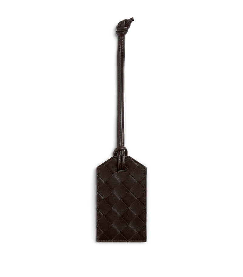Bottega Veneta leather Intrecciato luggage tag - British product