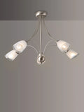 John Lewis Mizar Ceiling Light, 5 Arm, Chrome