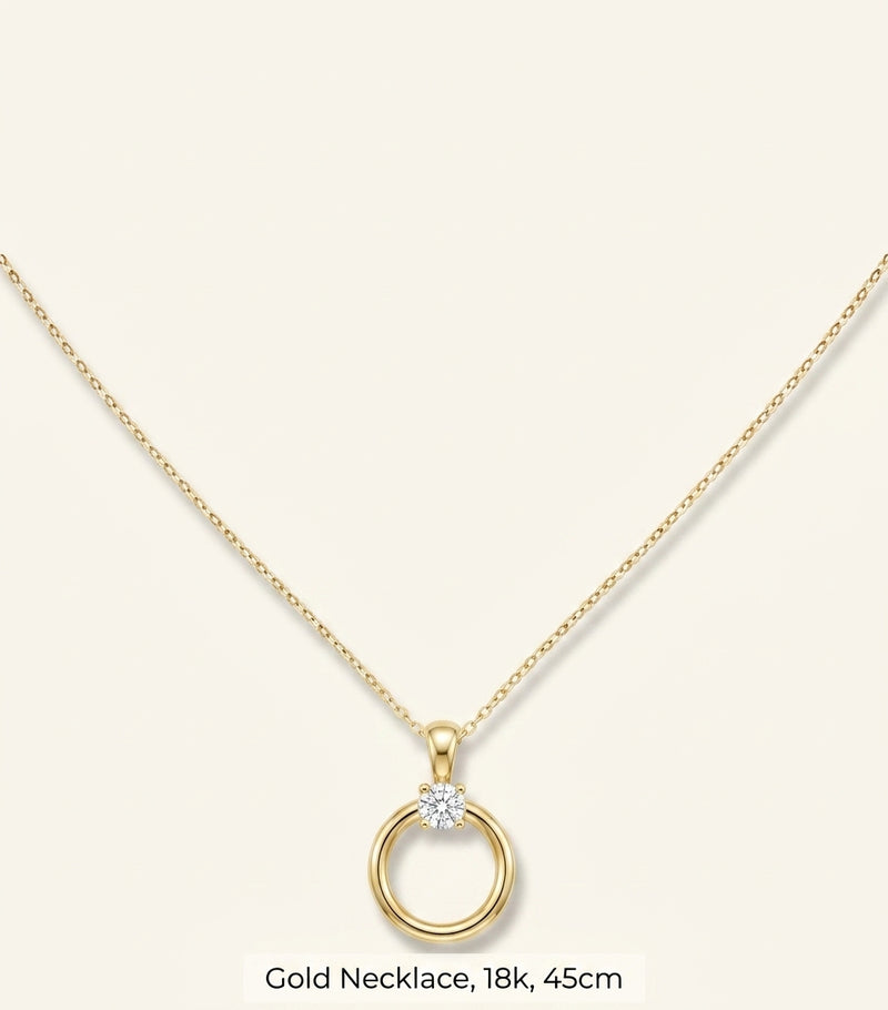 Cartier Mixed Gold and Diamond Trinity Necklace