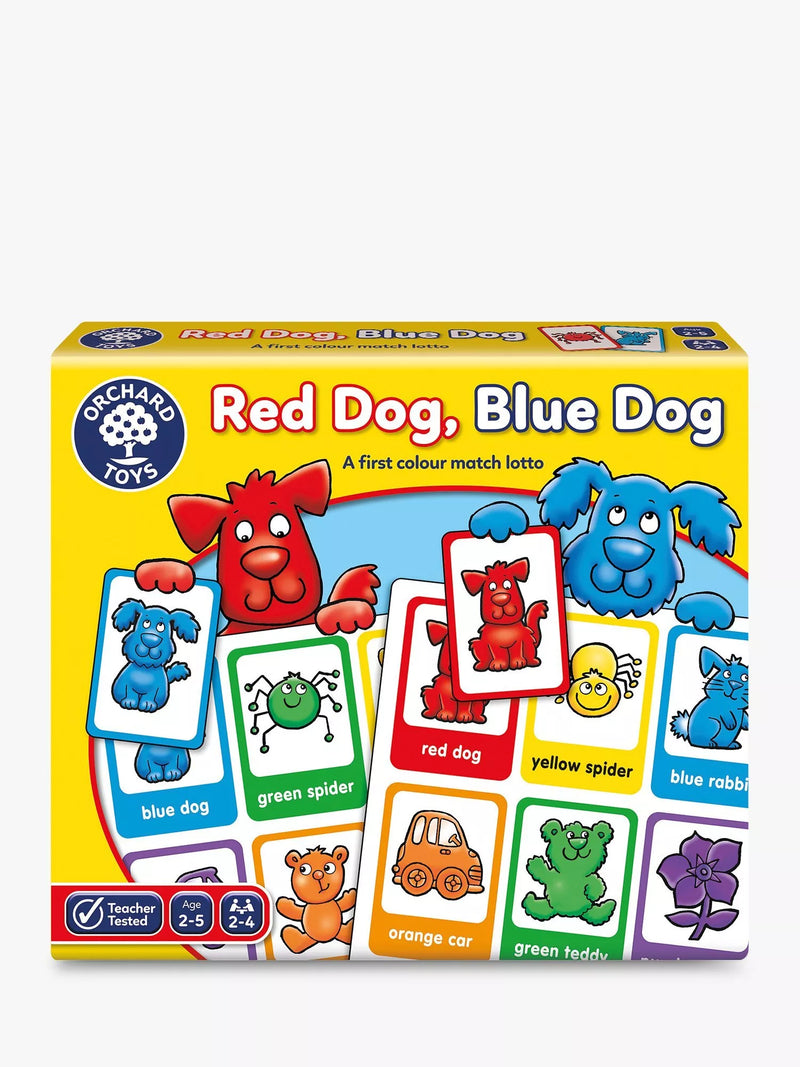 Orchard Toys Red Dog Blue Dog colour matching game, imported from the UK