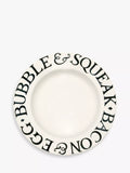 Emma Bridgewater Black Toast dinner plate 26cm - British product