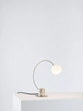 John Lewis Helium Touch chrome table lamp, UK version