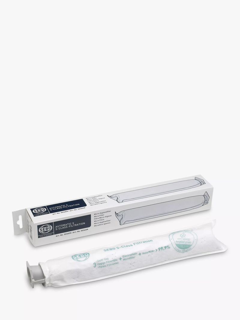 SEBO micro hygiene filter for upright vacuums - British product