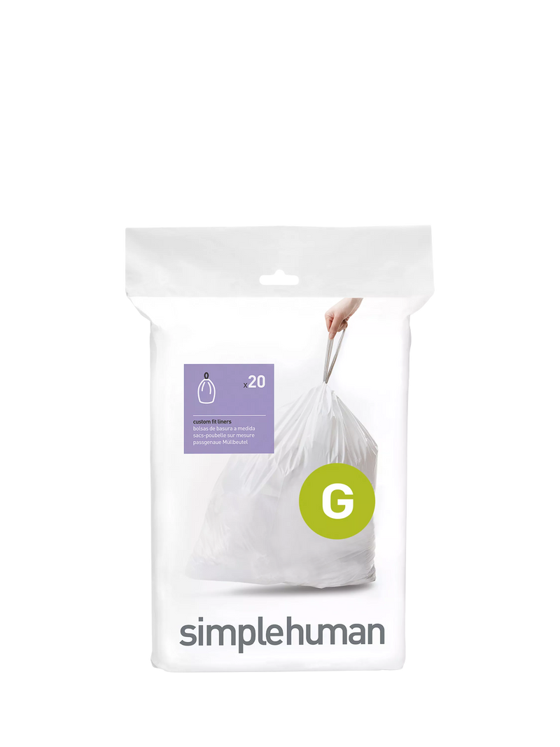 Simplehuman bin liners code G pack of 20, UK version