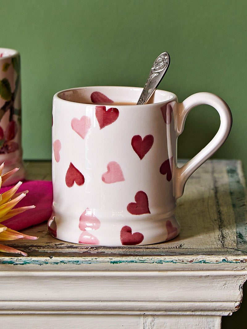 Emma Bridgewater Pink Hearts mug 300ml - British product