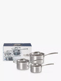 Le Creuset 3-Ply Stainless Steel Saucepan Set 3-Piece, UK version