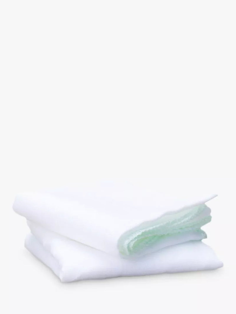 Pure muslin cloths for gentle exfoliation, pack of 2, UK version