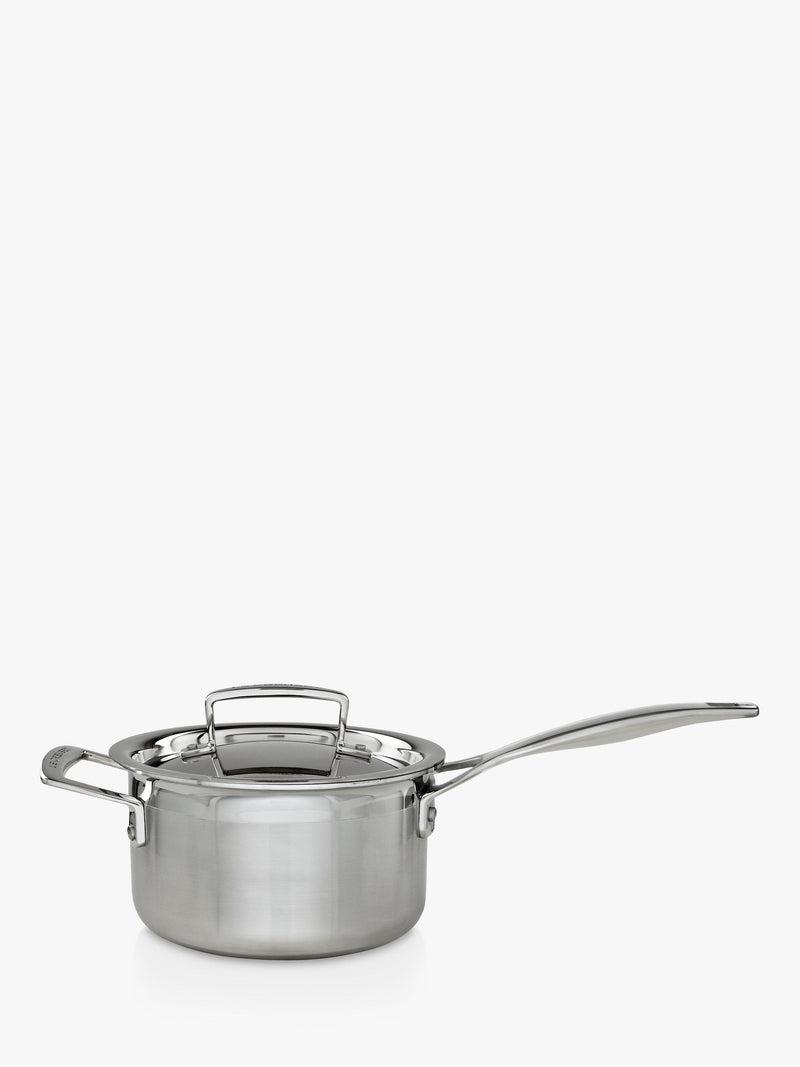 Le Creuset 3 Ply Stainless Steel Lidded Saucepan