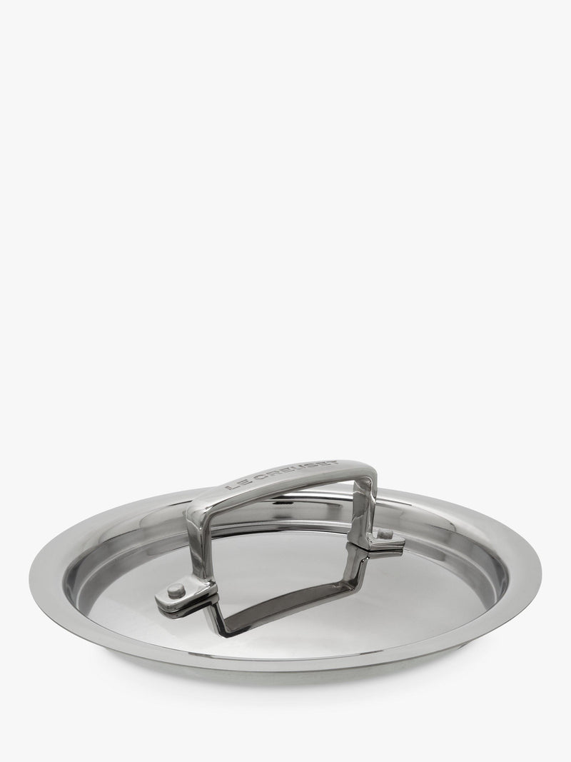 Le Creuset stainless steel lidded saucepan 14cm, UK version