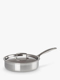 Le Creuset 3-Ply Stainless Steel Sauté Pan with Lid 24cm, UK version