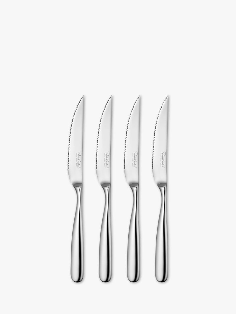 Robert Welch Stanton steak knives 4-piece set stainless steel, UK version