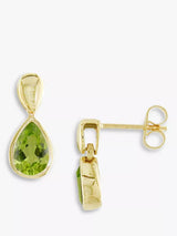 John Lewis E.W Adams 9ct White Gold Pear Drop Earrings- Buy online at McGrocer