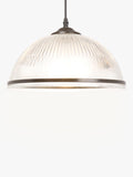 John Lewis ribbed glass pendant light bronze, imported from the UK