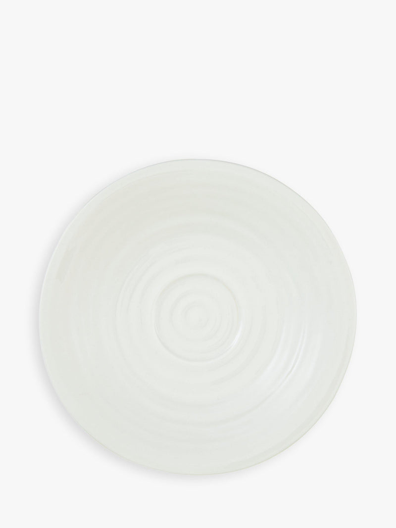 Portmeirion white espresso cup and saucer set, pack of 2 (British brand)
