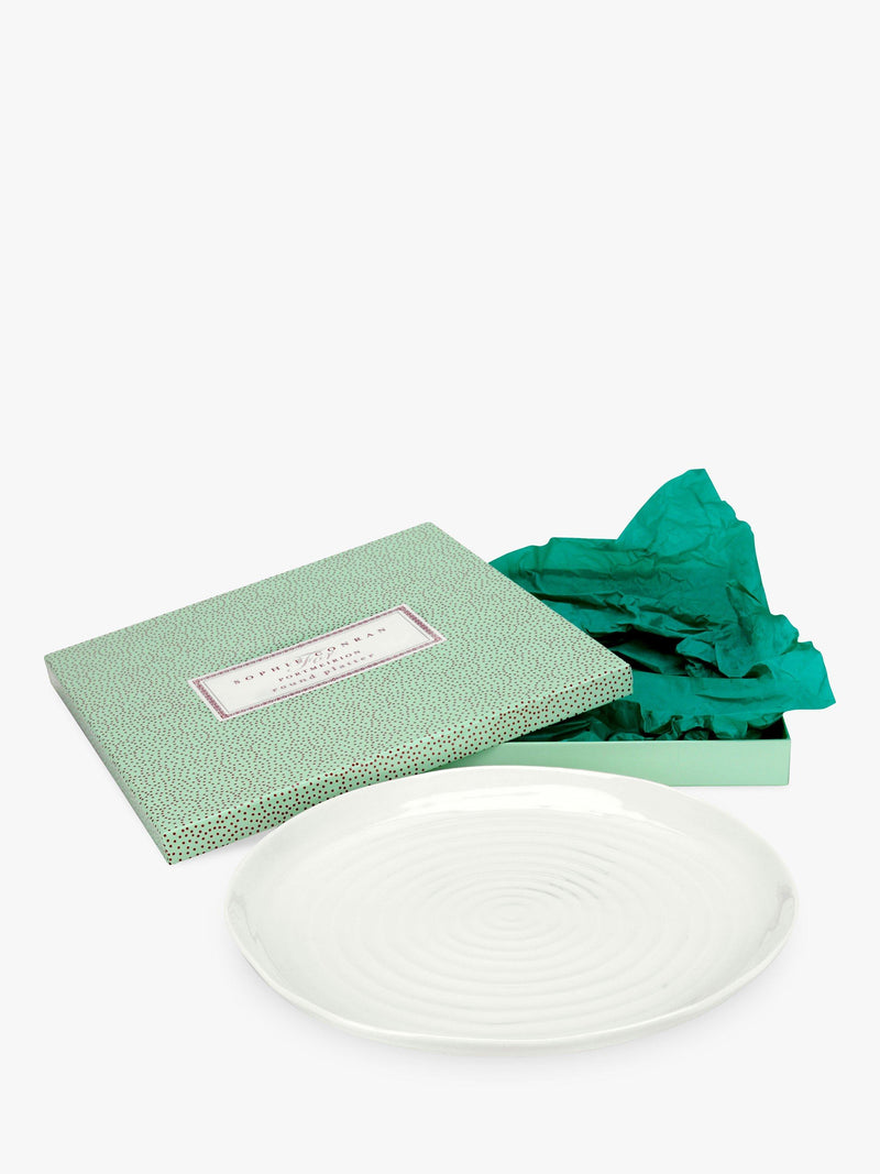 Sophie Conran for Portmeirion porcelain platter white 30.5cm, imported from the UK