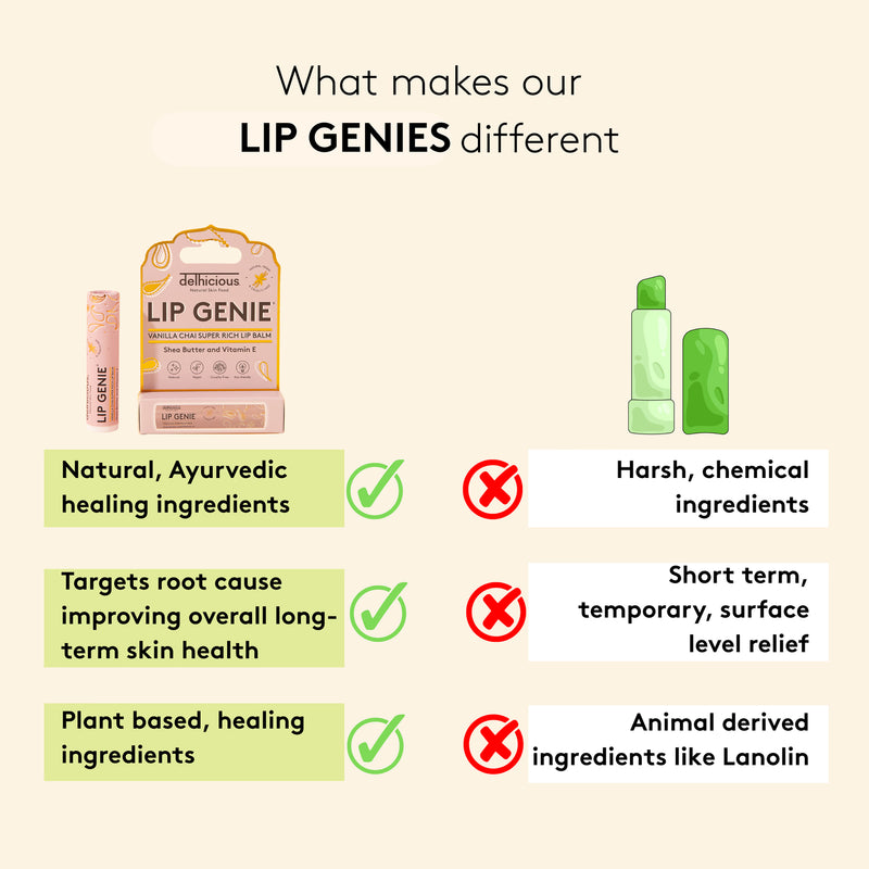 Delhicious lip balm Vanilla Chai 4.25g, UK version