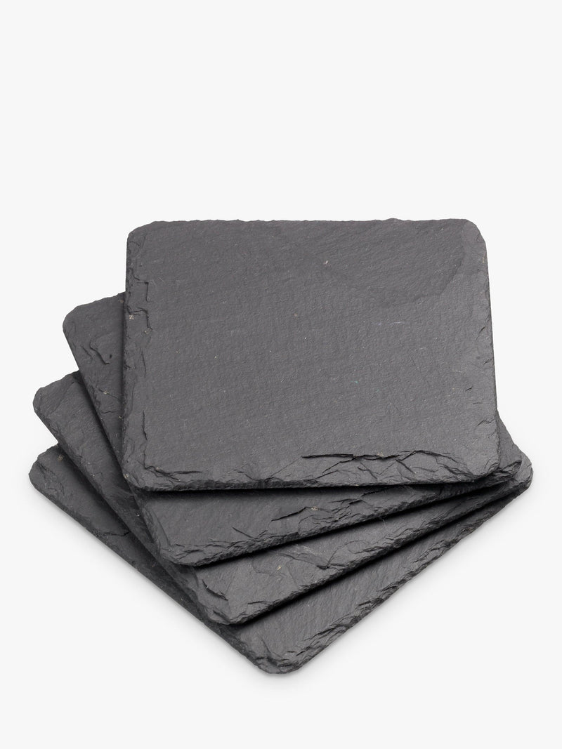 Selbrae House black slate coasters set of 4 - British product