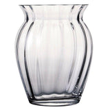 Dartington Crystal Florabundance Tulip Vase, 18.5cm tall, clear crystal - British product