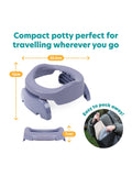 Potette Plus Travel Potty White/Blue, imported from the UK