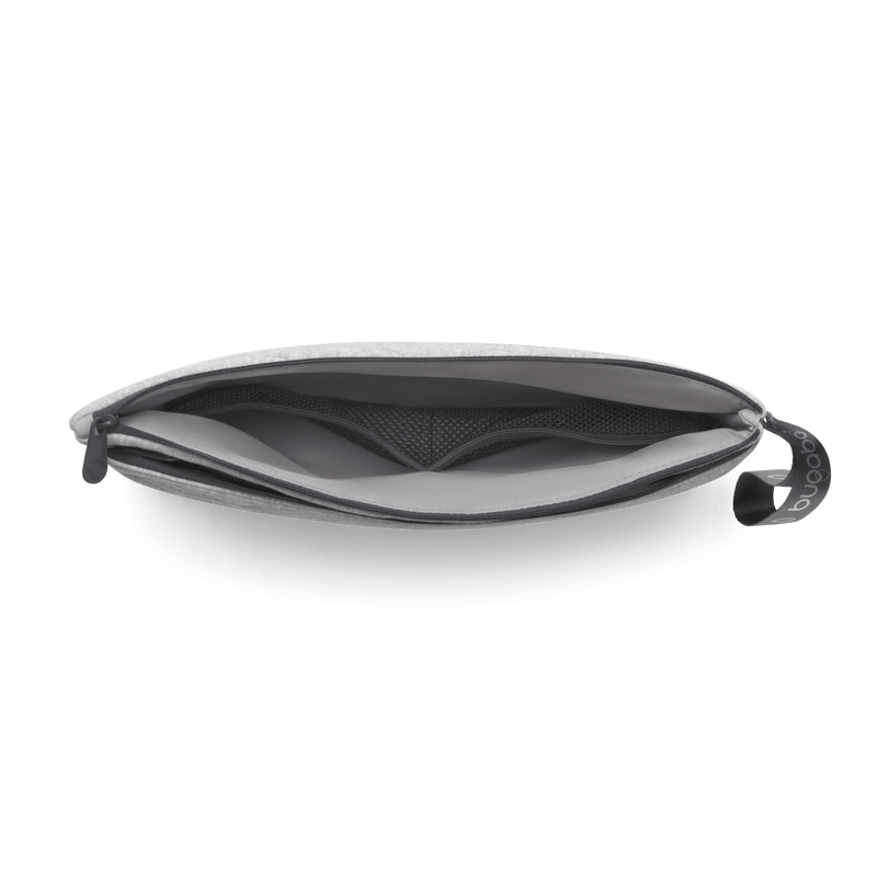 Bugaboo changing clutch light grey melange, imported from the UK