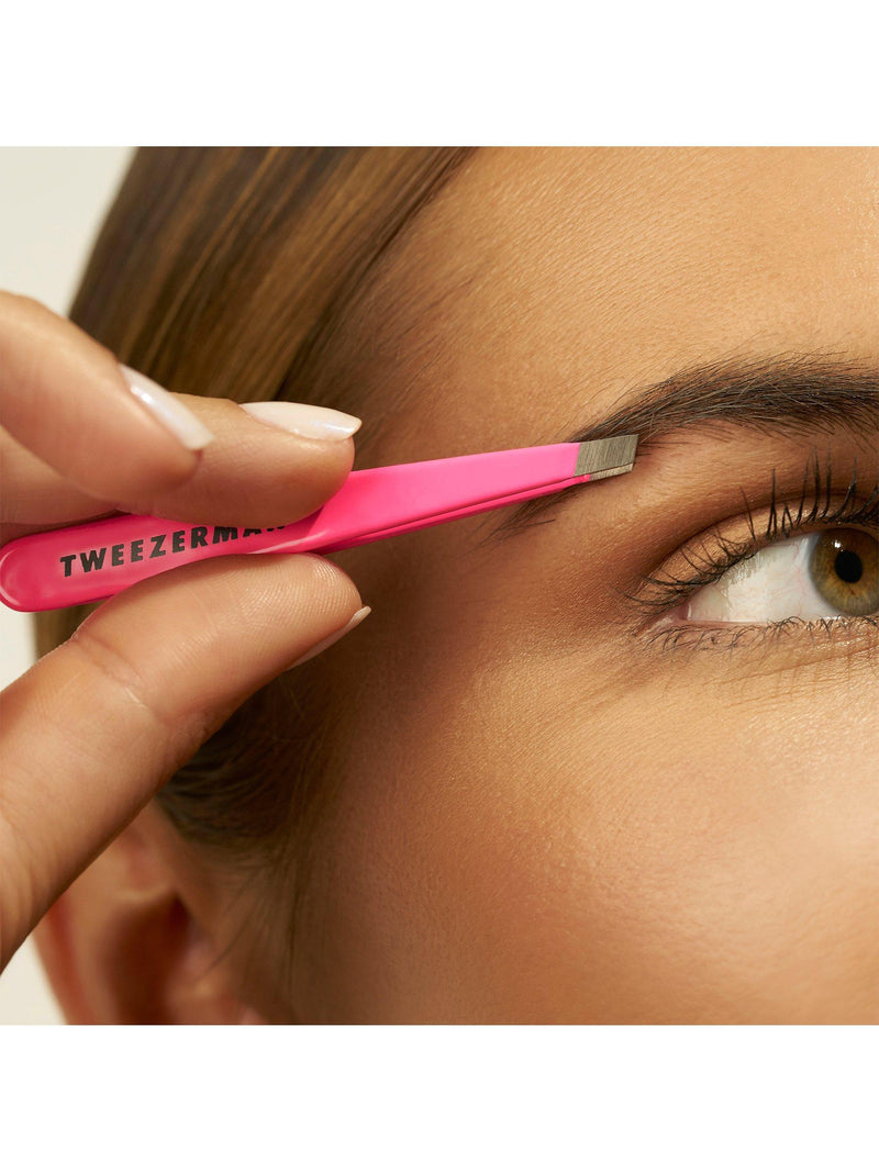 Tweezerman mini slant tweezers assorted colours (British brand)