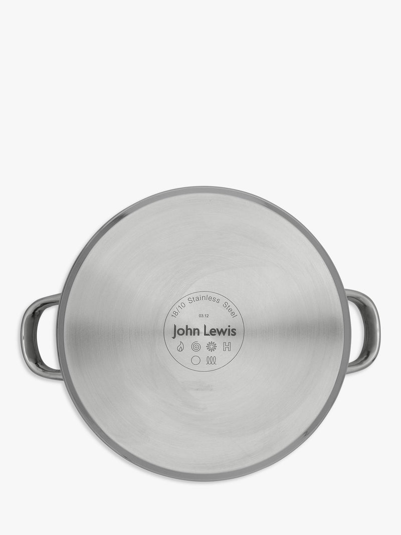 John Lewis stainless steel stockpot 6.5L 24cm, UK version