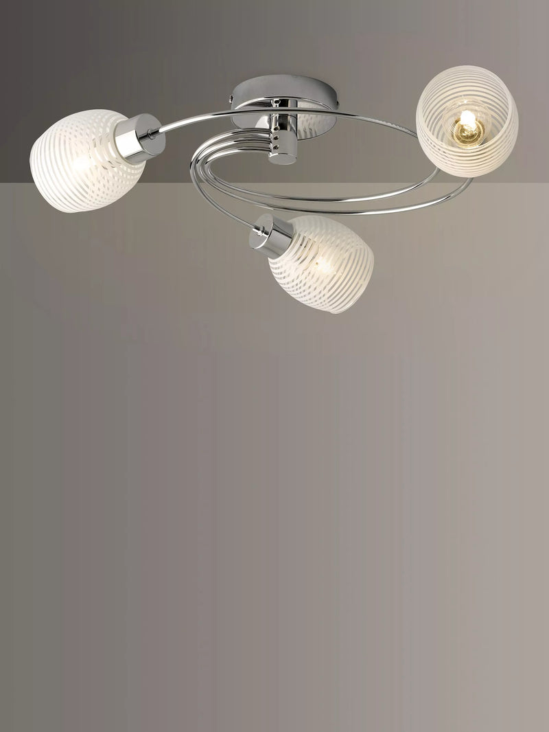 John Lewis Maya ceiling light 56cm diameter polished chrome, UK version