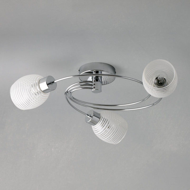 John Lewis Maya ceiling light 56cm diameter polished chrome, UK version