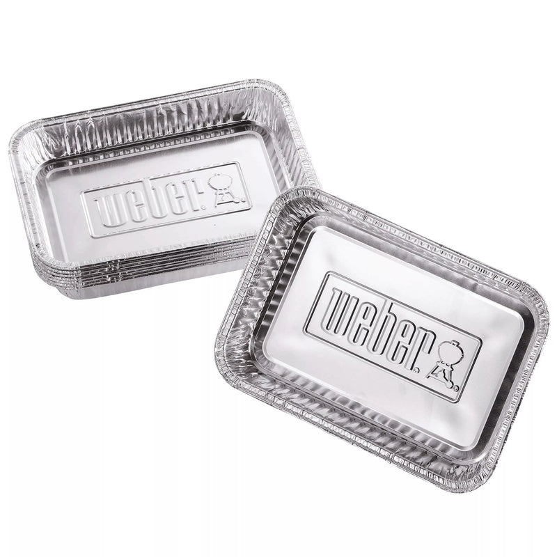 Weber aluminium BBQ drip trays pack of 10 (British brand)