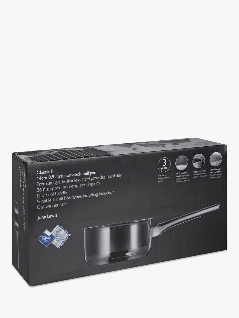 John Lewis Classic Non-Stick Milk Pan 14cm 900ml, UK version