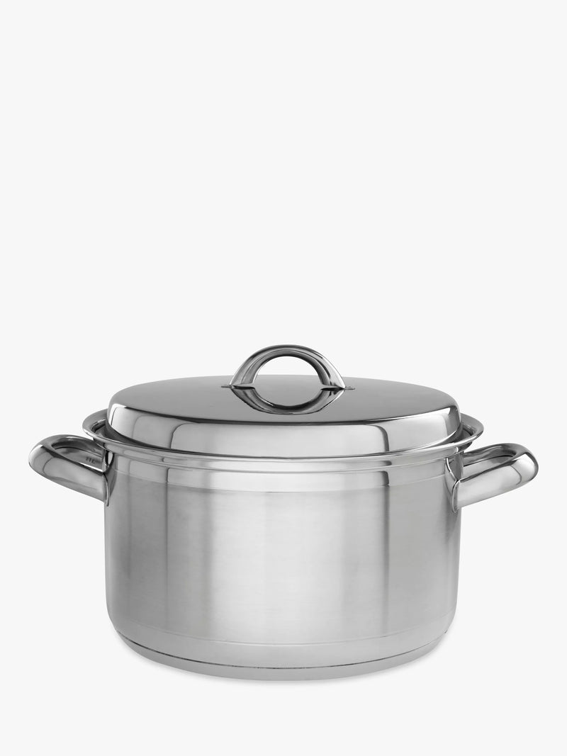 John Lewis stainless steel lidded casserole 24cm 5L, UK version