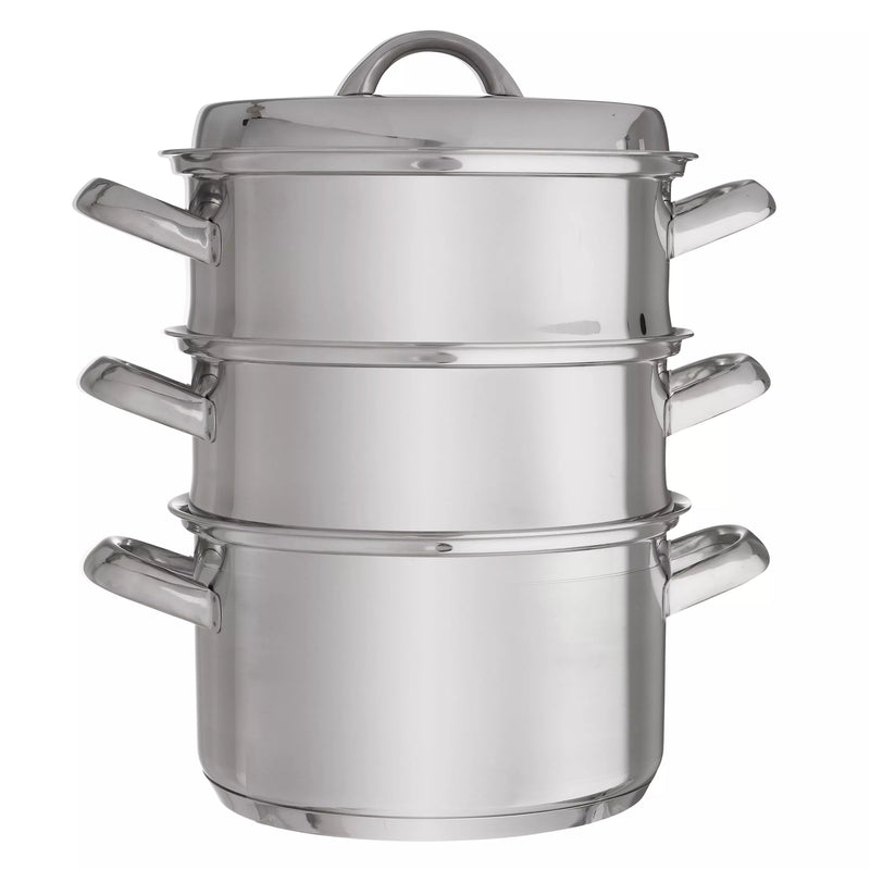 John Lewis Classic Stainless Steel 20cm Steamer Set, UK version
