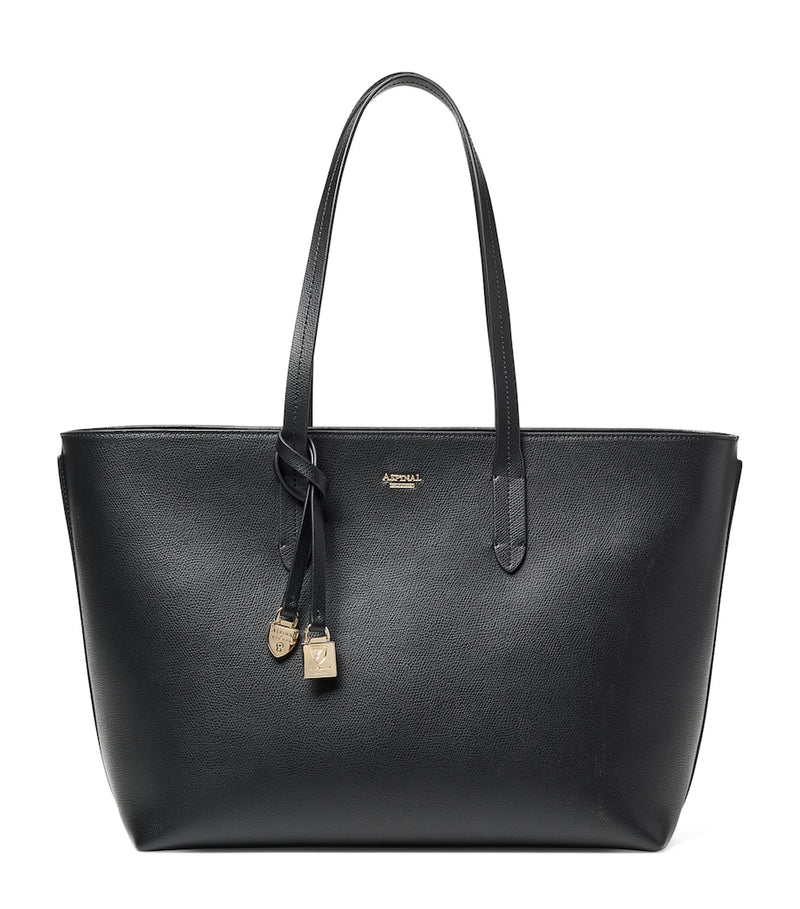 Aspinal of London Leather East West Tote Bag - British product
