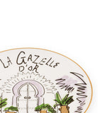 GINORI 1735 La Gazelle D'Or decorative plate 27cm, UK version