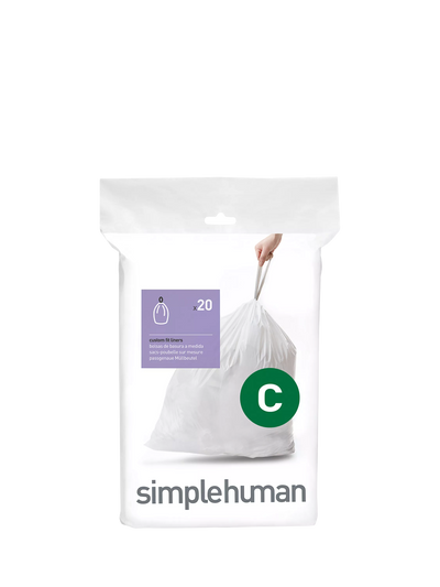John Lewis Simplehuman Bin Liners Code C Pack of 20- Buy online at McGrocer