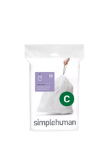 John Lewis Simplehuman Bin Liners Code C Pack of 20- Buy online at McGrocer