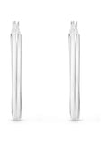 Sterling silver hoop earrings 3mm width 32mm diameter (British brand)