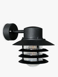 Nordlux Vejers outdoor wall lantern black galvanized steel, imported from the UK