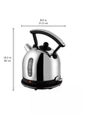 Dualit dome kettle Black/Steel 2L, imported from the UK