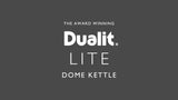 Dualit dome kettle Black/Steel 2L, imported from the UK