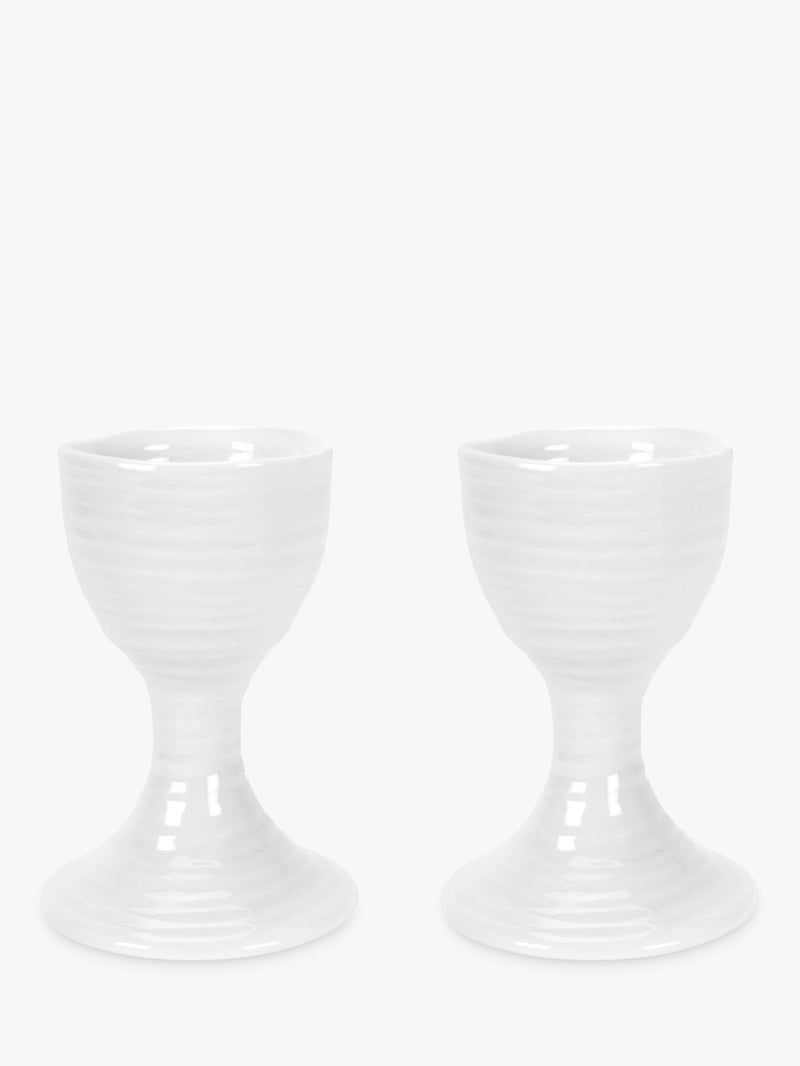 Portmeirion white egg cups set of 2 (British brand)