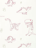 Children's Jurassic Dinosaur Print Wallpaper