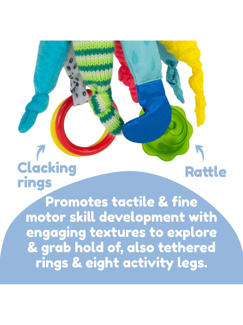 Lamaze Captain Calamari soft octopus toy for infants, UK version