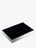 Glass jewellery earring tray (British brand)